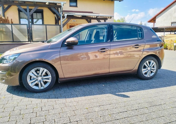 Peugeot 308 cena 33000 przebieg: 155000, rok produkcji 2014 z Wolsztyn małe 154
